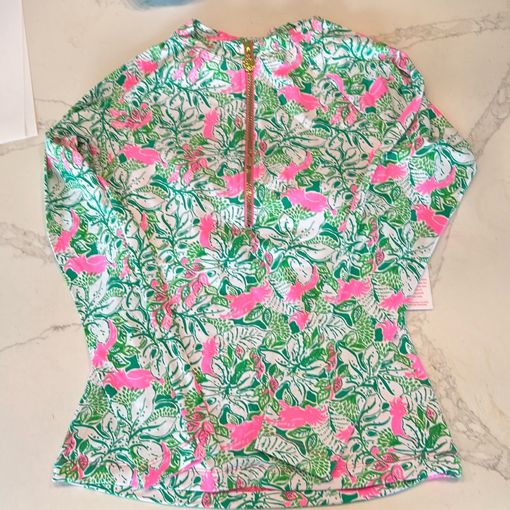 NWT Lily Pulitzer rashguard / swim shirt size 8